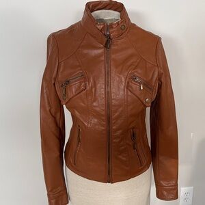 J2 by JouJou Wmns Faux Leather Jacket